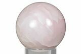 Polished Pink Manganoan (Mangano) Calcite Sphere - Fluorescent! #335018-1